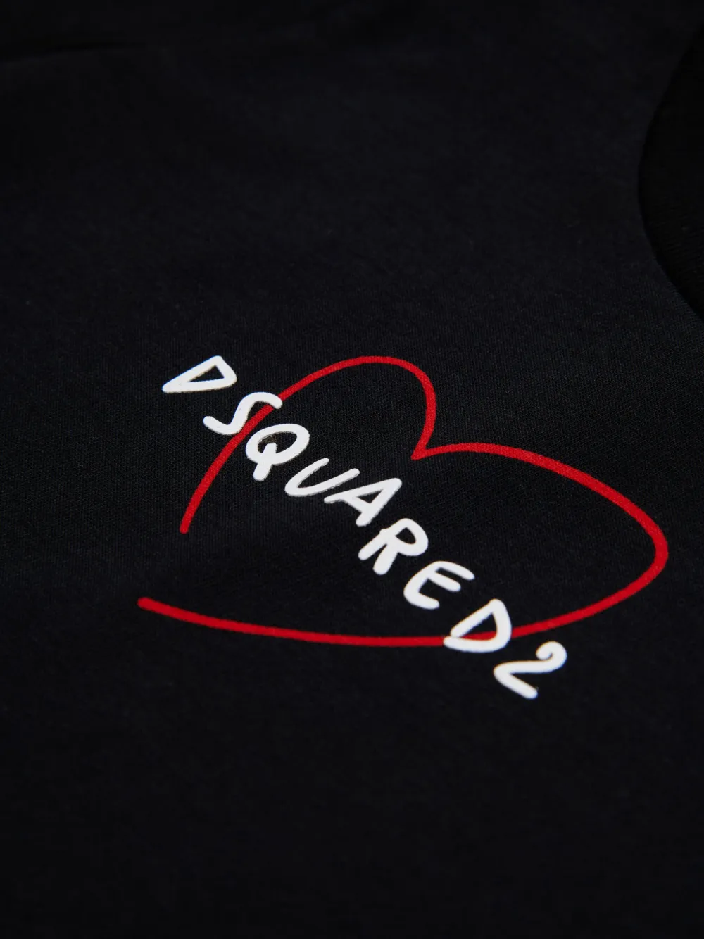 DSQUARED2 KIDS T-shirt met logoprint Zwart