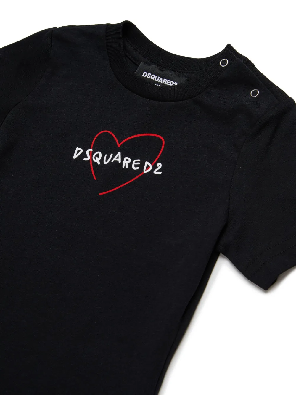 DSQUARED2 KIDS T-shirt met logoprint Zwart