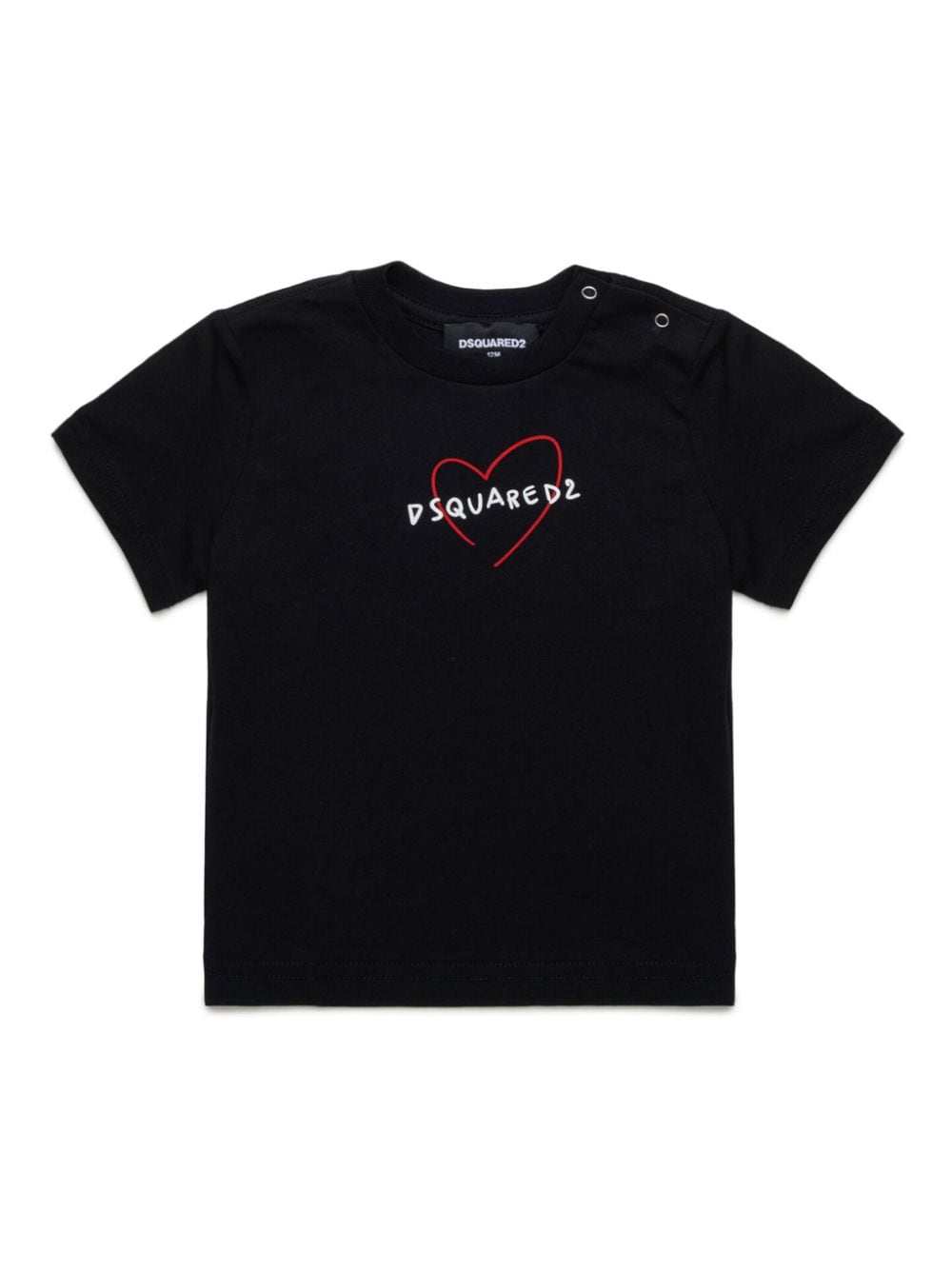 DSQUARED2 KIDS T-shirt met logoprint Zwart