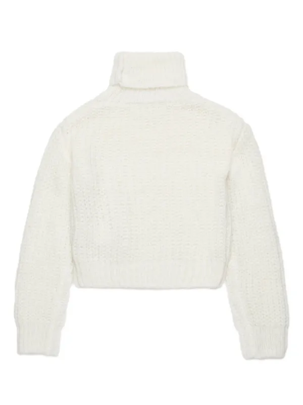 Boohoo Cropped Black Turtleneck Jumper ZARA Black Knit Ribbed High