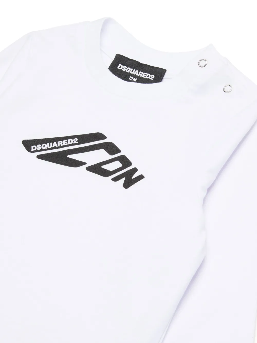 DSQUARED2 KIDS Katoenen T-shirt met logoprint Wit
