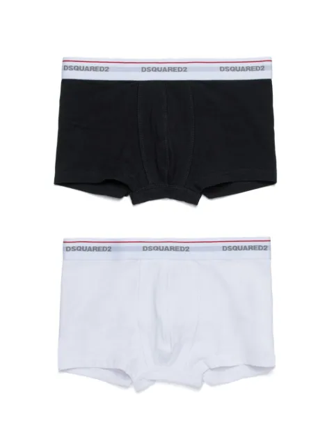 DSQUARED2 KIDS set de  dos bóxeres con logo en la pretina