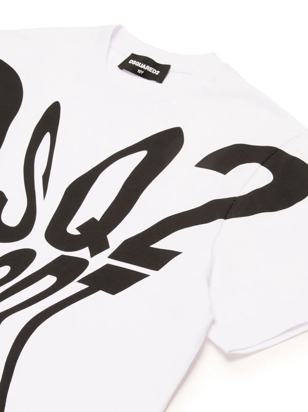 DSQUARED2 KIDS Katoenen T-shirt met logoprint Wit