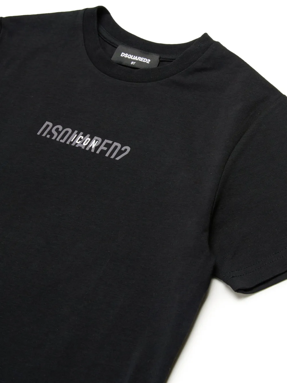 DSQUARED2 KIDS Katoenen T-shirt met logoprint Zwart