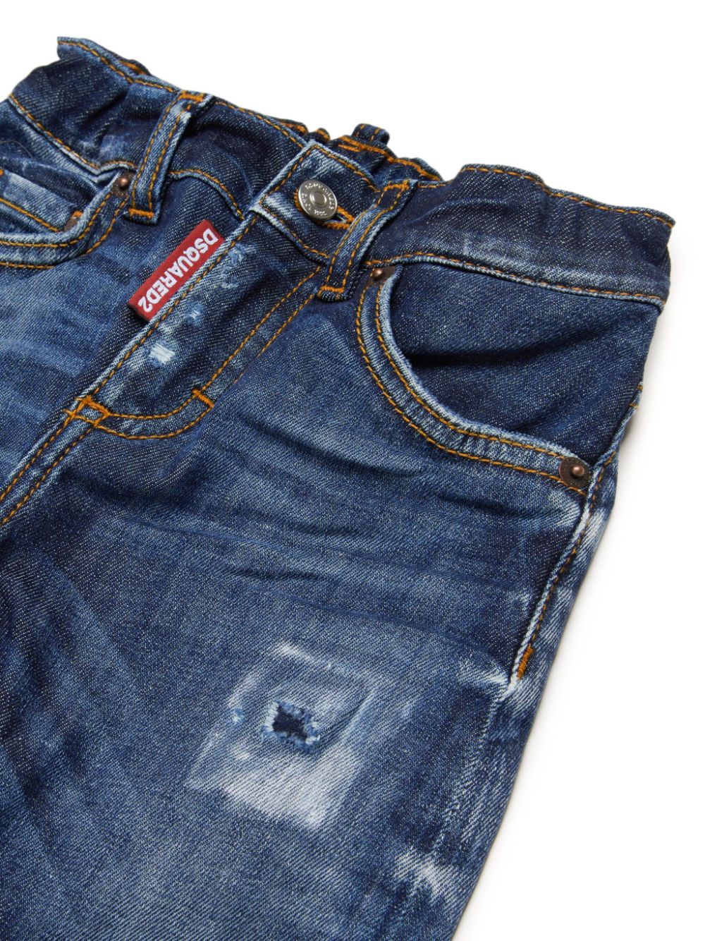 DSQUARED2 KIDS Gerafelde jeans Blauw