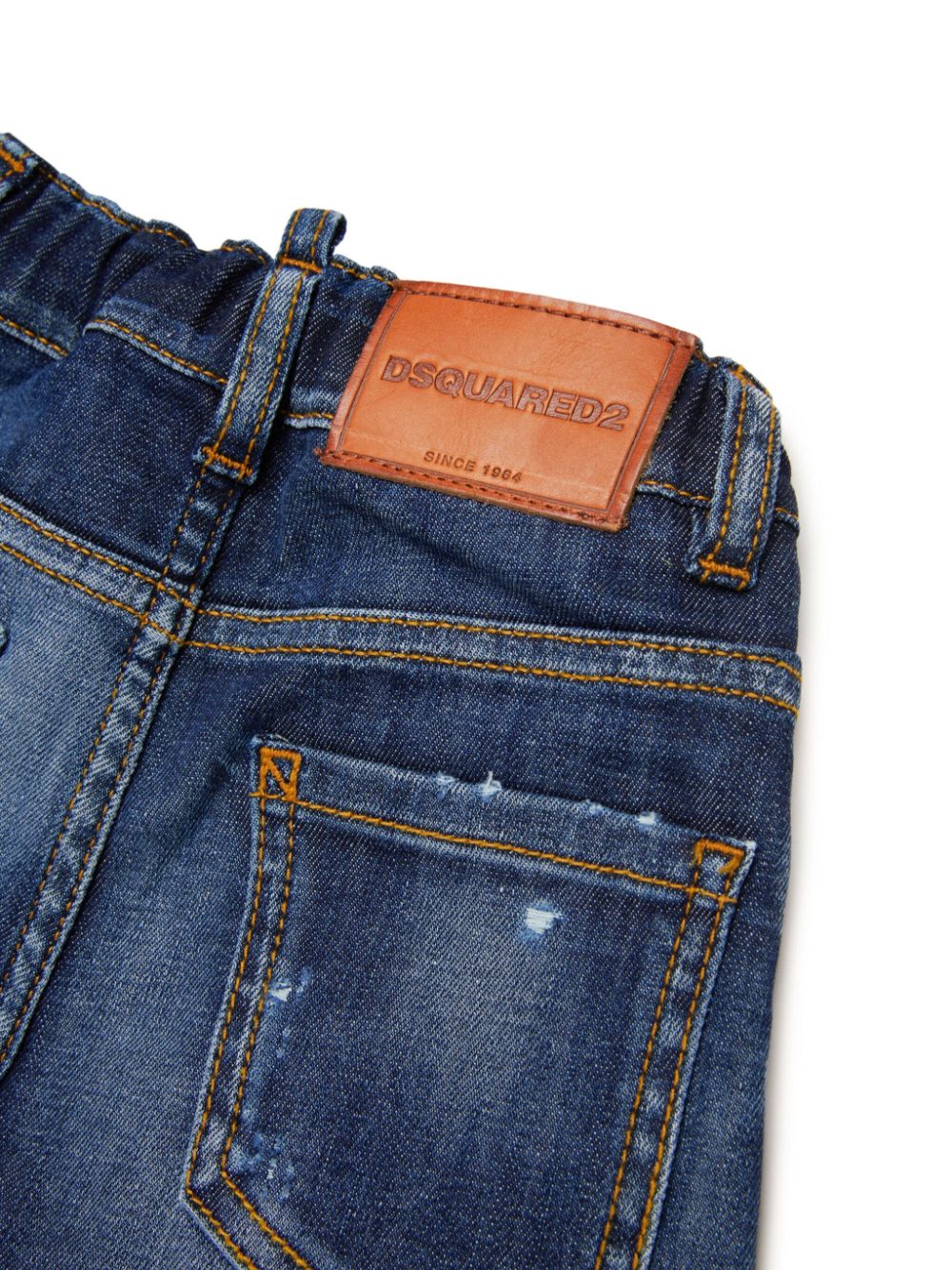 DSQUARED2 KIDS Gerafelde jeans Blauw