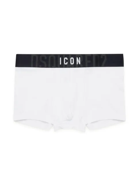 DSQUARED2 KIDS logo-waistband stretch-cotton boxers