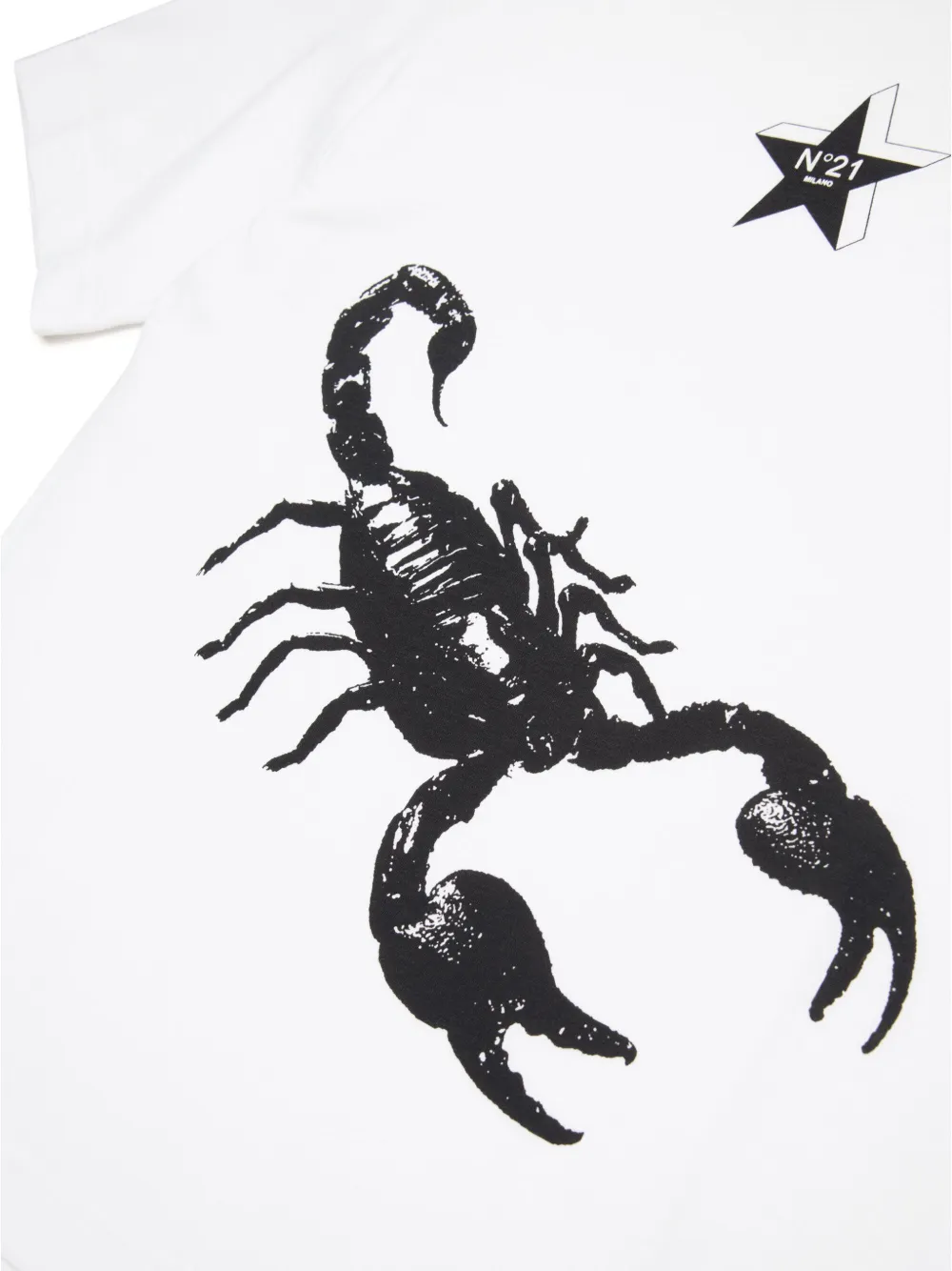 N°21 Logo-print Cotton T-shirt In White