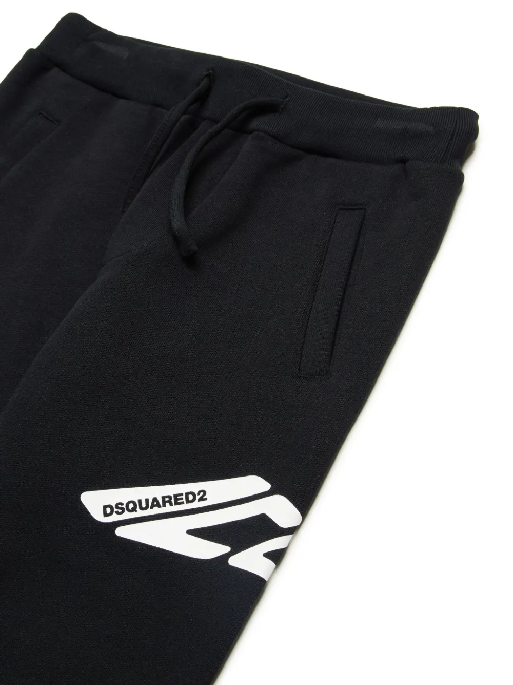 DSQUARED2 KIDS Katoenen trainingsbroek Zwart