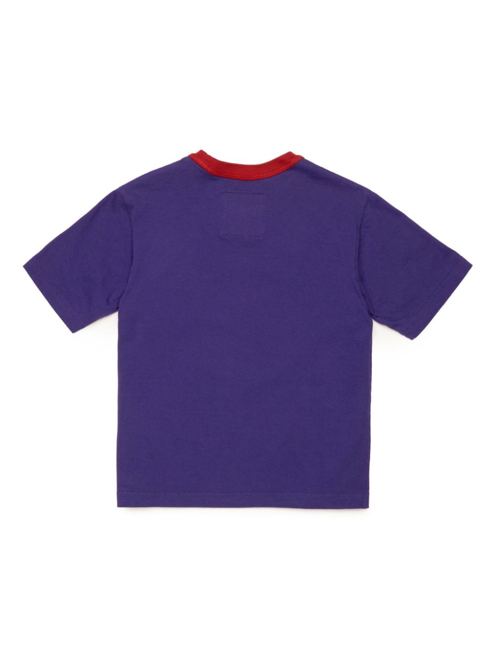 MYAR KIDS Katoenen T-shirt met logoprint - Paars