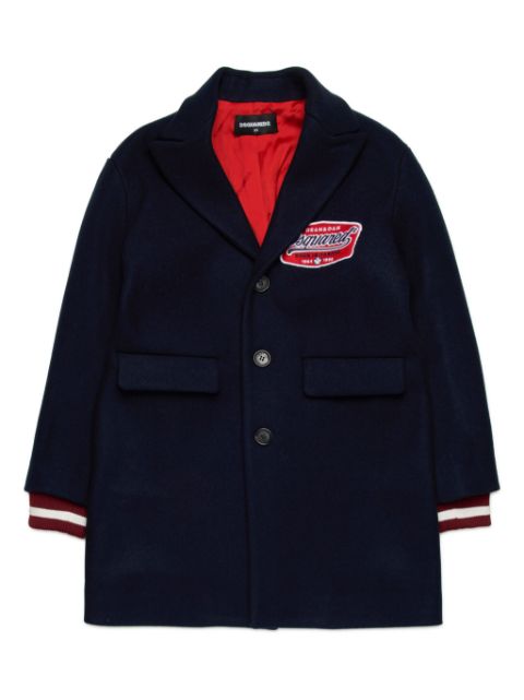 DSQUARED2 KIDS lined blazer with contrasting cuffs