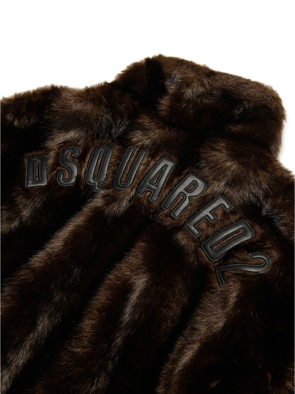 Marni logo-applique faux-fur jacket Men