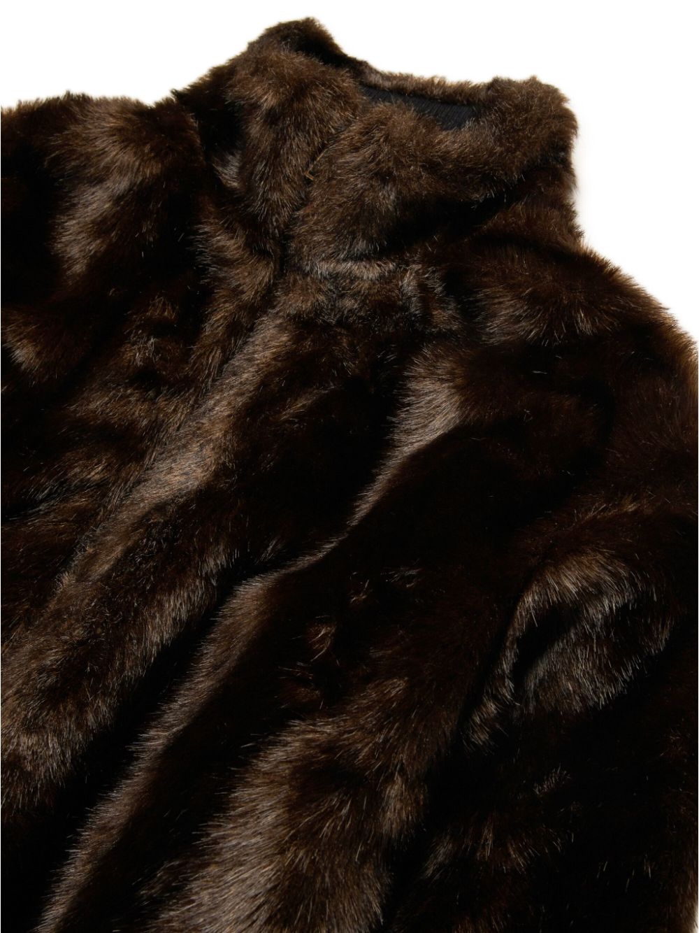 Marni logo-applique faux-fur jacket Men