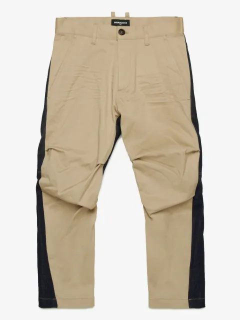 DSQUARED2 KIDS pantalones rectos con paneles