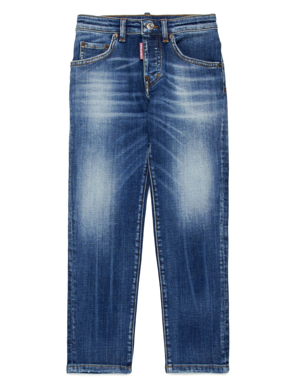 DSQUARED2 KIDS Stanislav mid-rise slim jeans - Blue