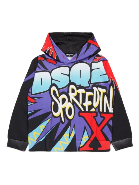 DSQUARED2 KIDS graphic print hoodie 