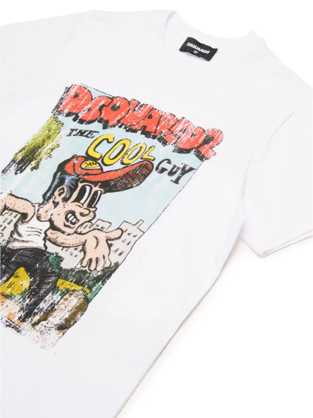 DSQUARED2 KIDS Katoenen T-shirt met logoprint Wit