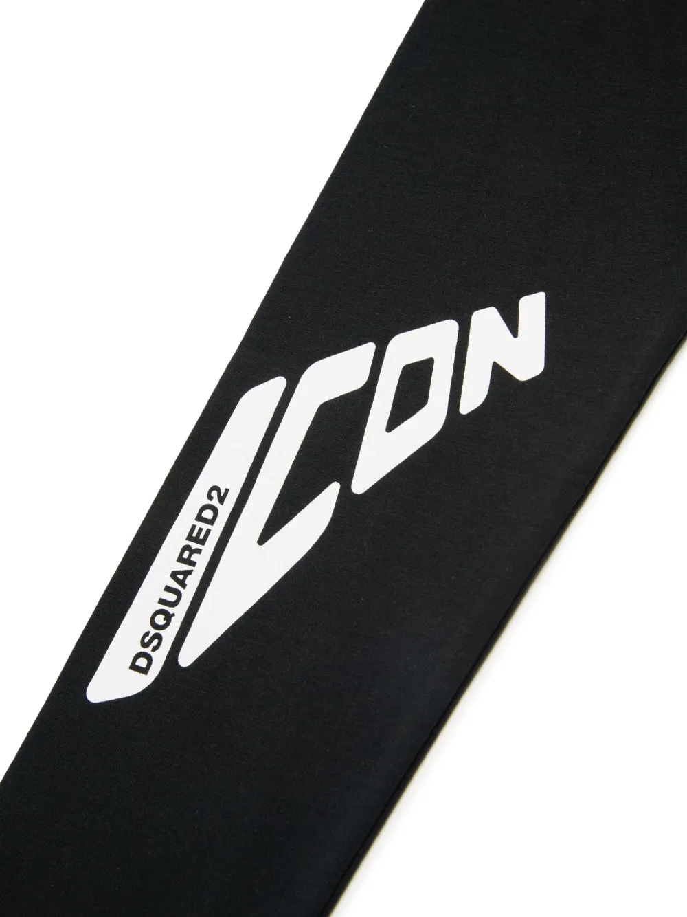 Dsquared2 Logo-print Cotton Trousers In Black
