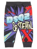 DSQUARED2 KIDS graphic-print cotton track pants - Black