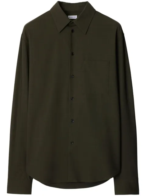 Burberry button-up wool shirt
