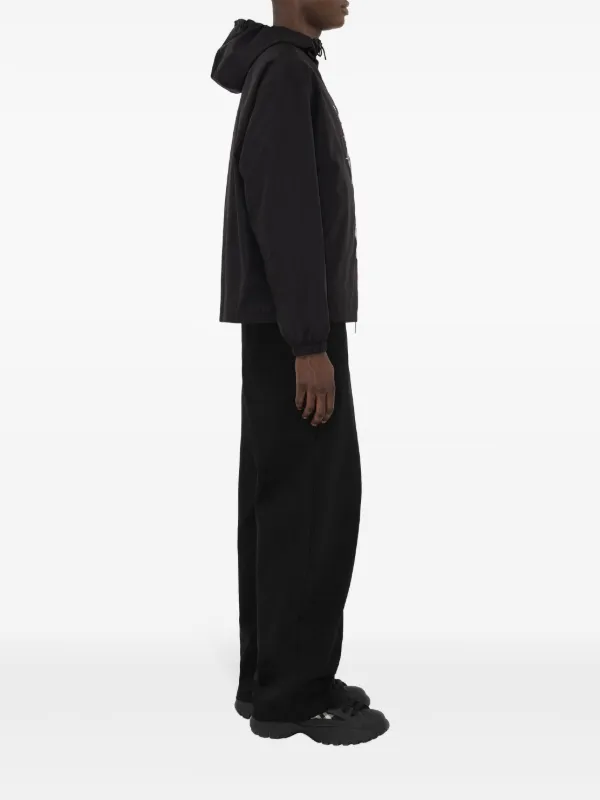 Burberry EKD Lightweight Hooded Jacket | Black | FARFETCH