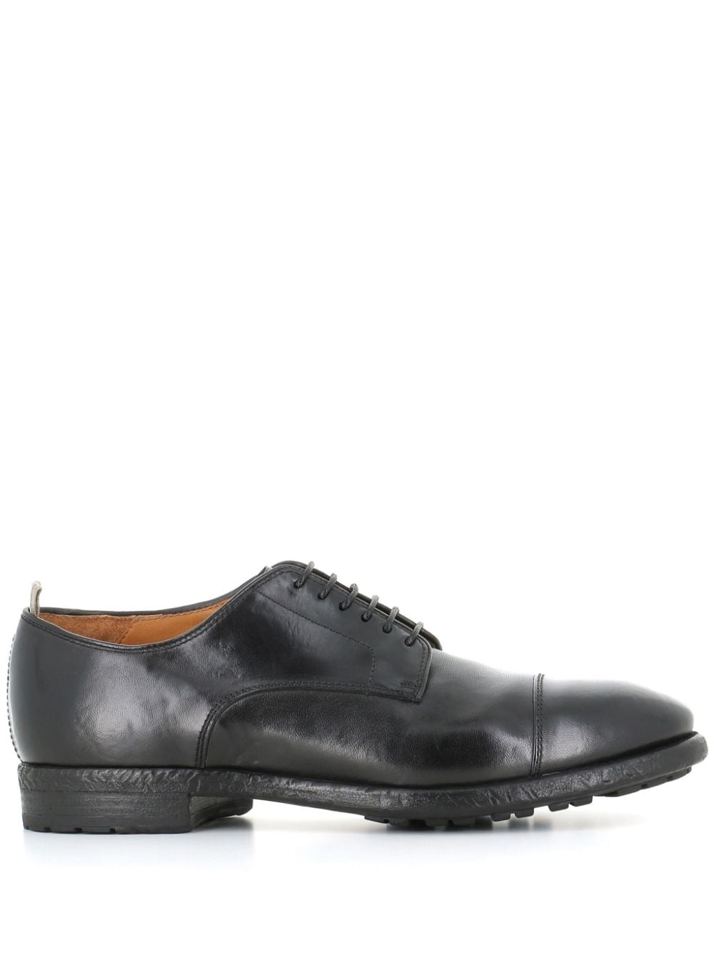 Officine Creative Lace-up Leather Derby Shoes In Schwarz