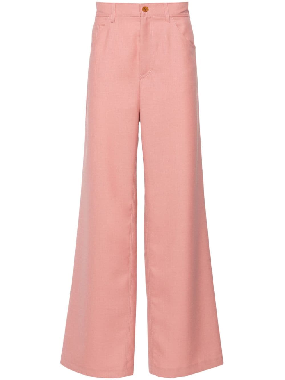 Séfr Jiro Straight-leg Trousers In Pink