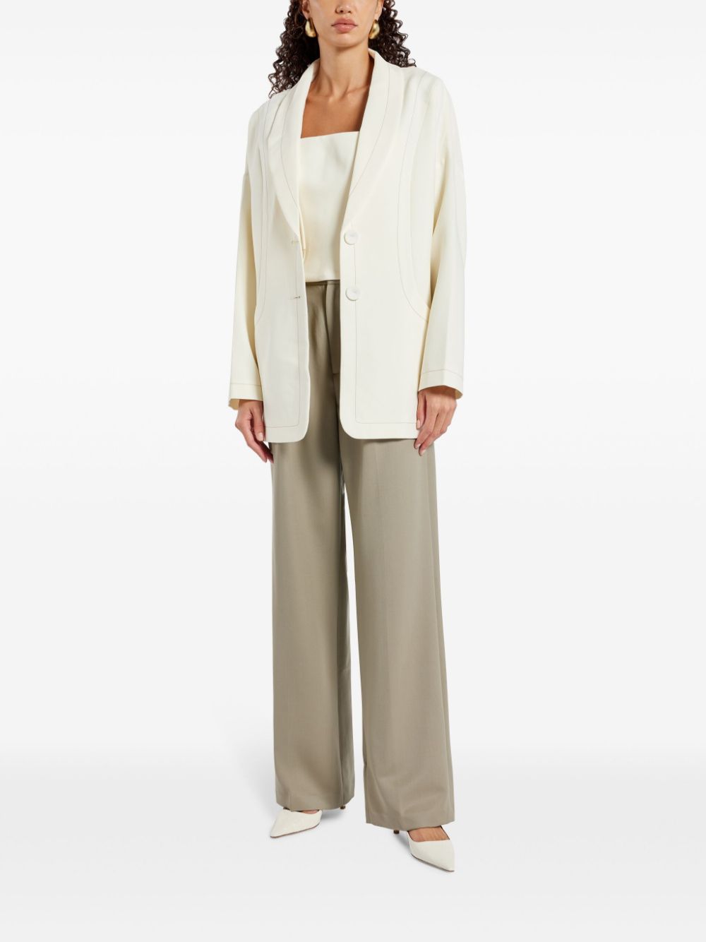 Acler Banksia belted jacket - Beige