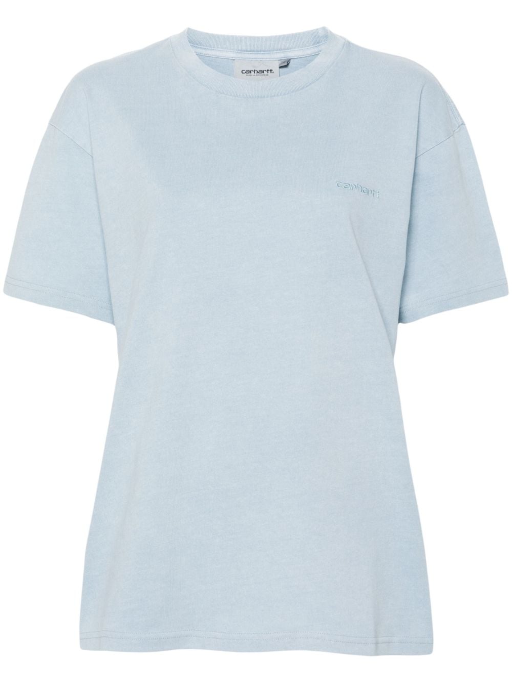 Carhartt Duster Script Cotton T-shirt In Blue