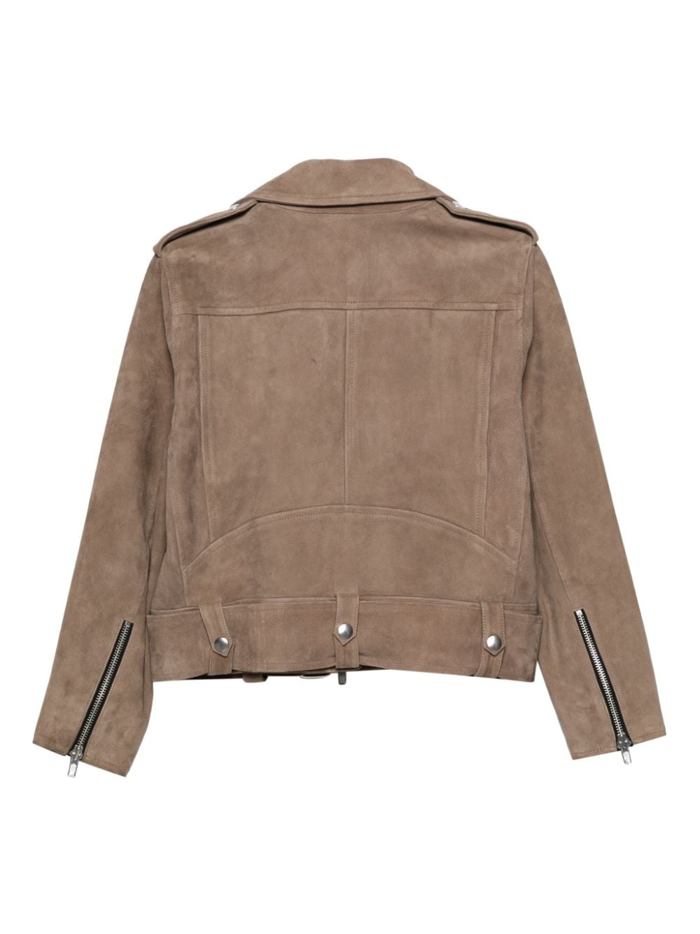 STAND STUDIO suede biker jacket - Beige