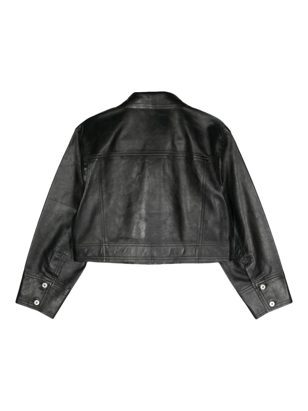 STAND STUDIO Phyllis Jean leather jacket - Zwart