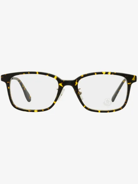 Moncler Eyewear tortoiseshell rectangle-frame glasses