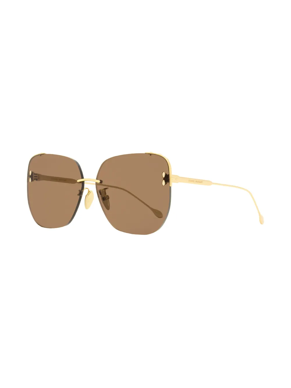 Isabel Marant Eyewear Zonnebril met vierkant montuur - Goud