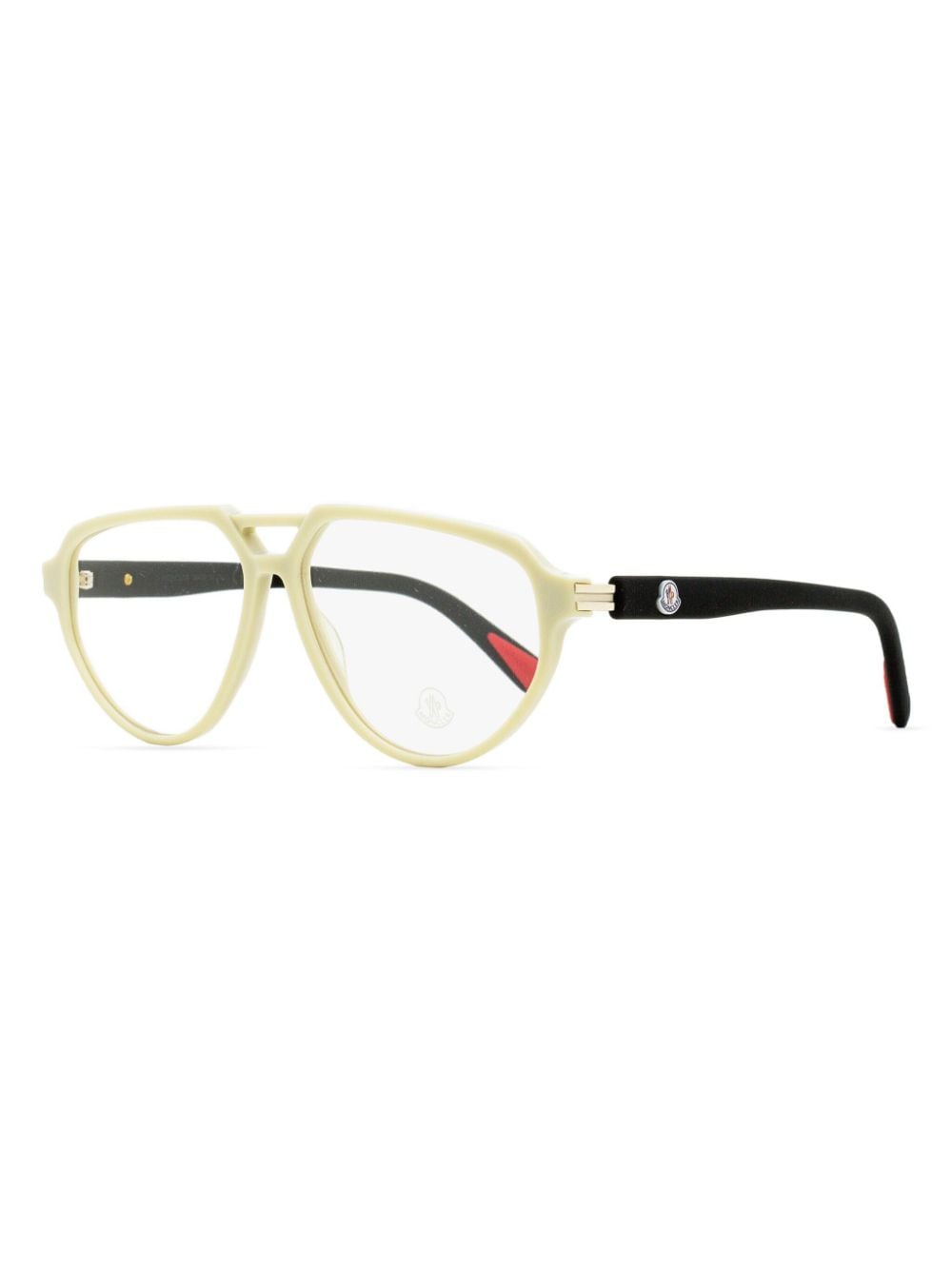 Moncler Eyewear Bril met piloten montuur - Beige