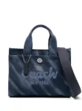Coach tie-dye pattern tote bag - Blue