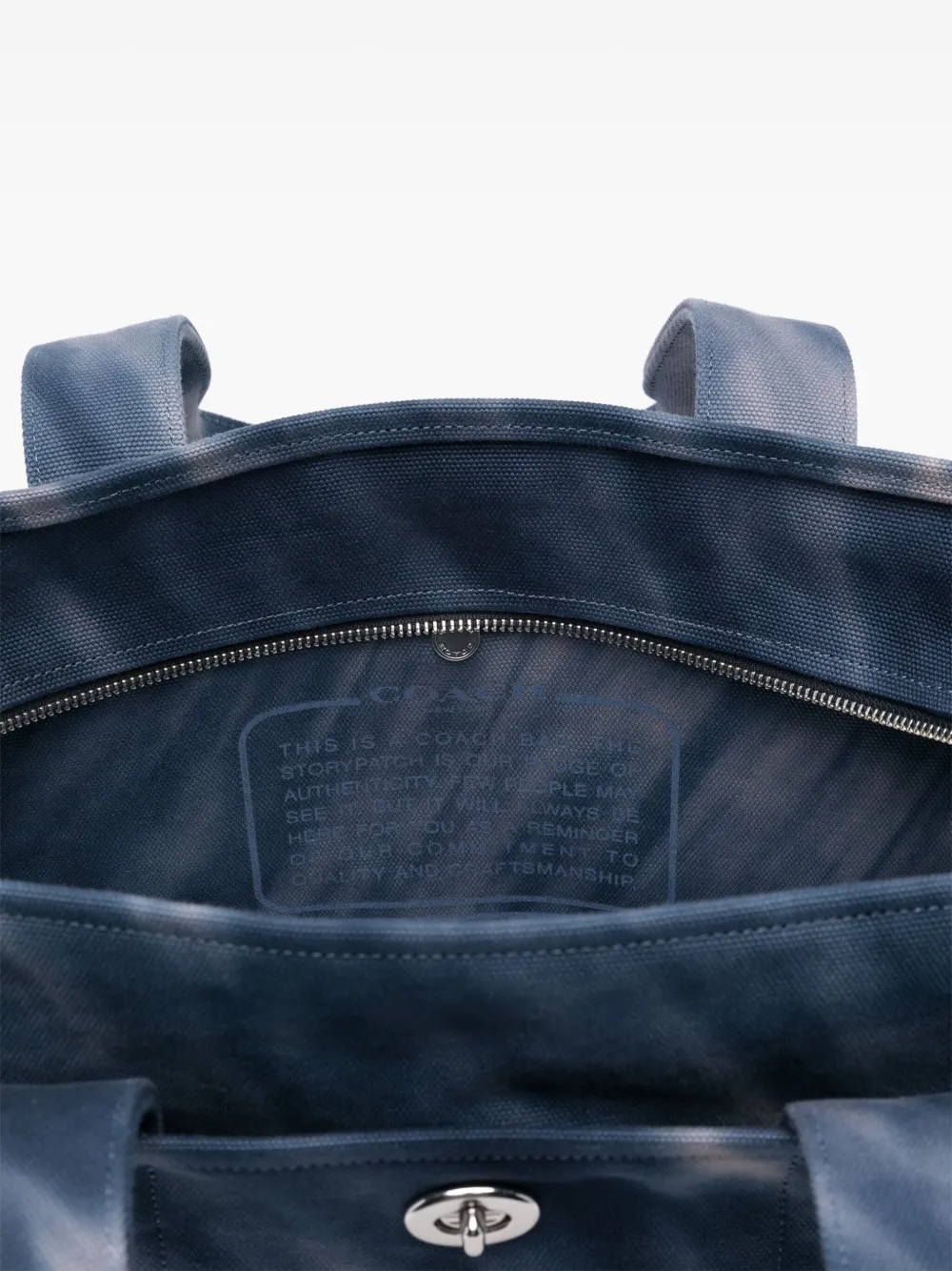 Coach Cargo 40 shopper met tie-dye Blauw