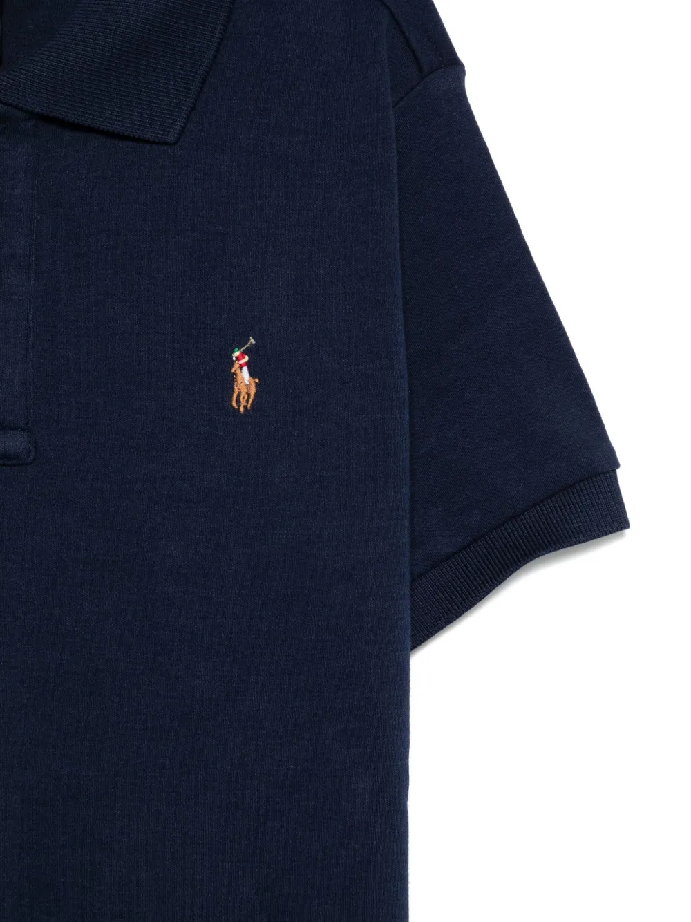 POLO RALPH LAUREN KIDS Poloshirt met jersey textuur Blauw