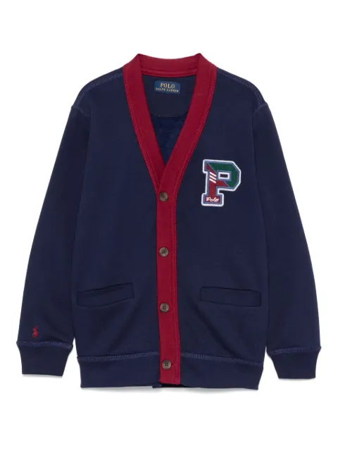 POLO RALPH LAUREN KIDS cárdigan con parche del logo