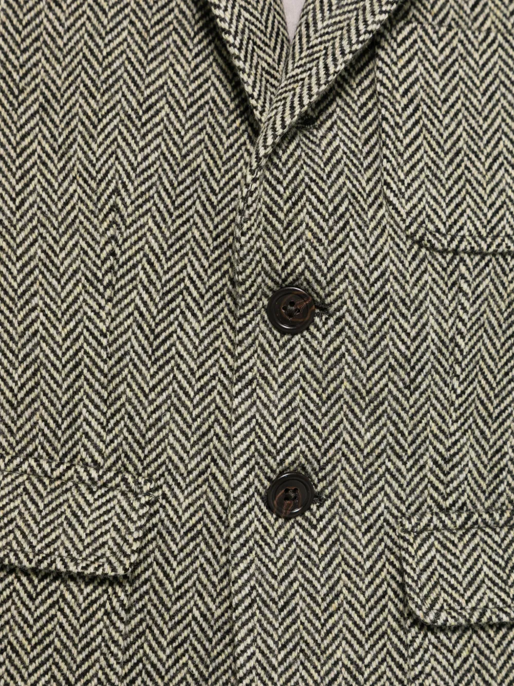 POLO RALPH LAUREN KIDS Blazer met visgraatpatroon Zwart