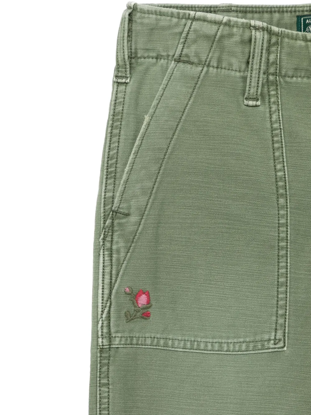 POLO RALPH LAUREN KIDS Cargo broek met borduurwerk Groen