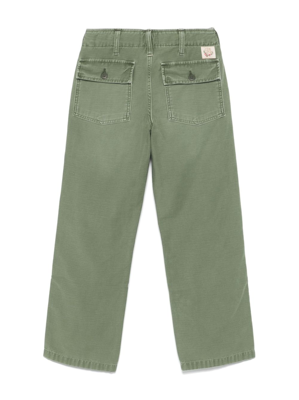 POLO RALPH LAUREN KIDS embroidered carpenter trousers - Groen