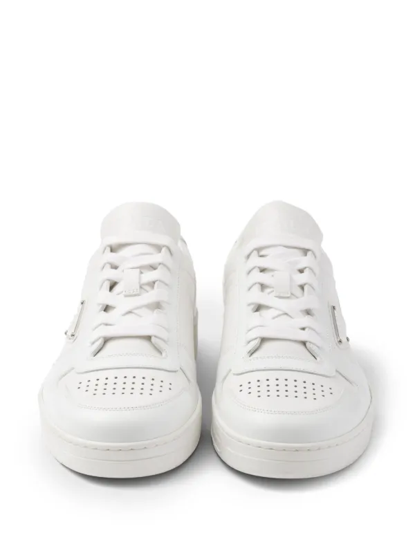 Prada Sneakers Downtown In Pelle | Bianco | FARFETCH IT