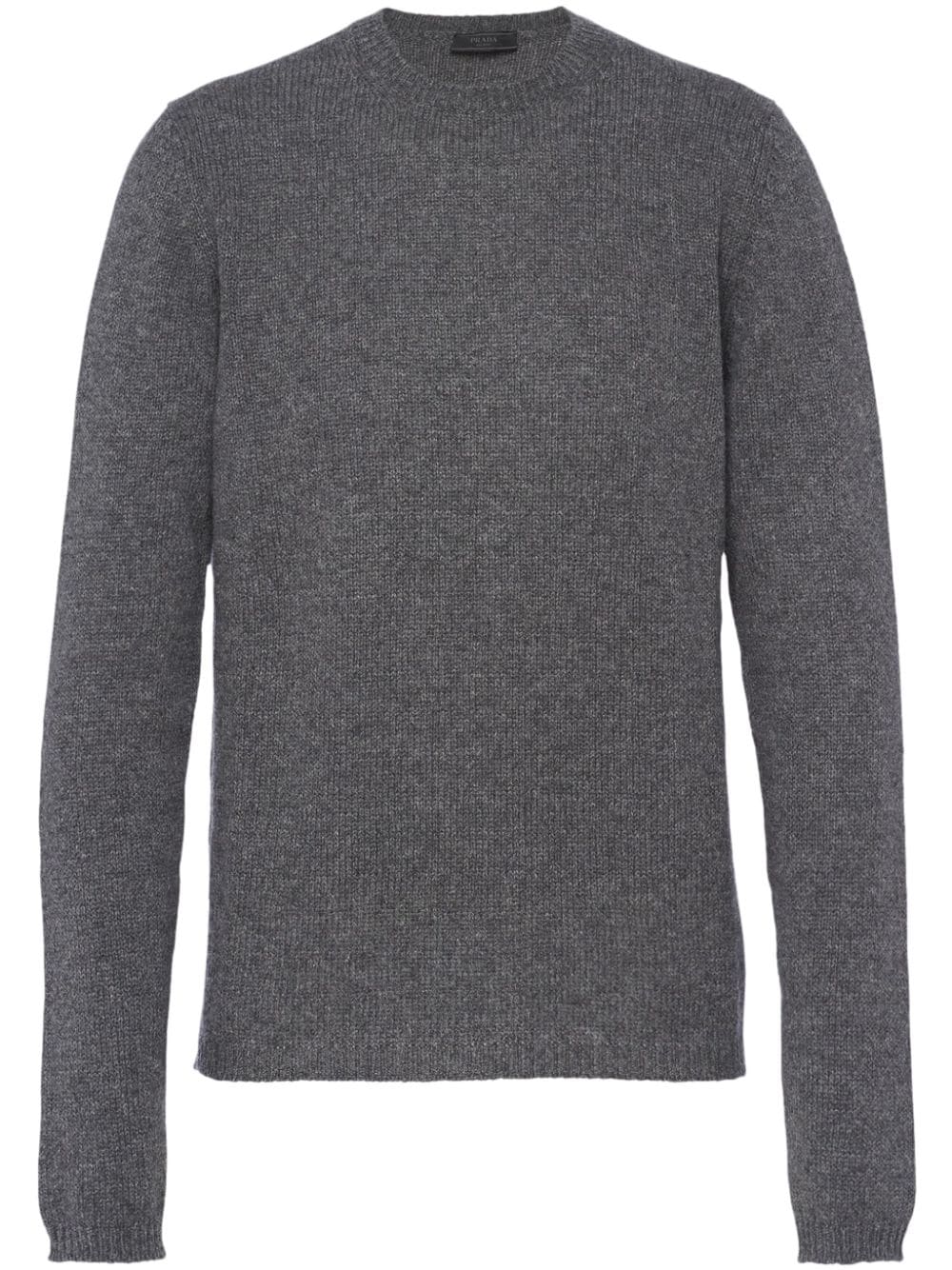 Shop Prada Cashmere Crew-neck Sweater In Grey