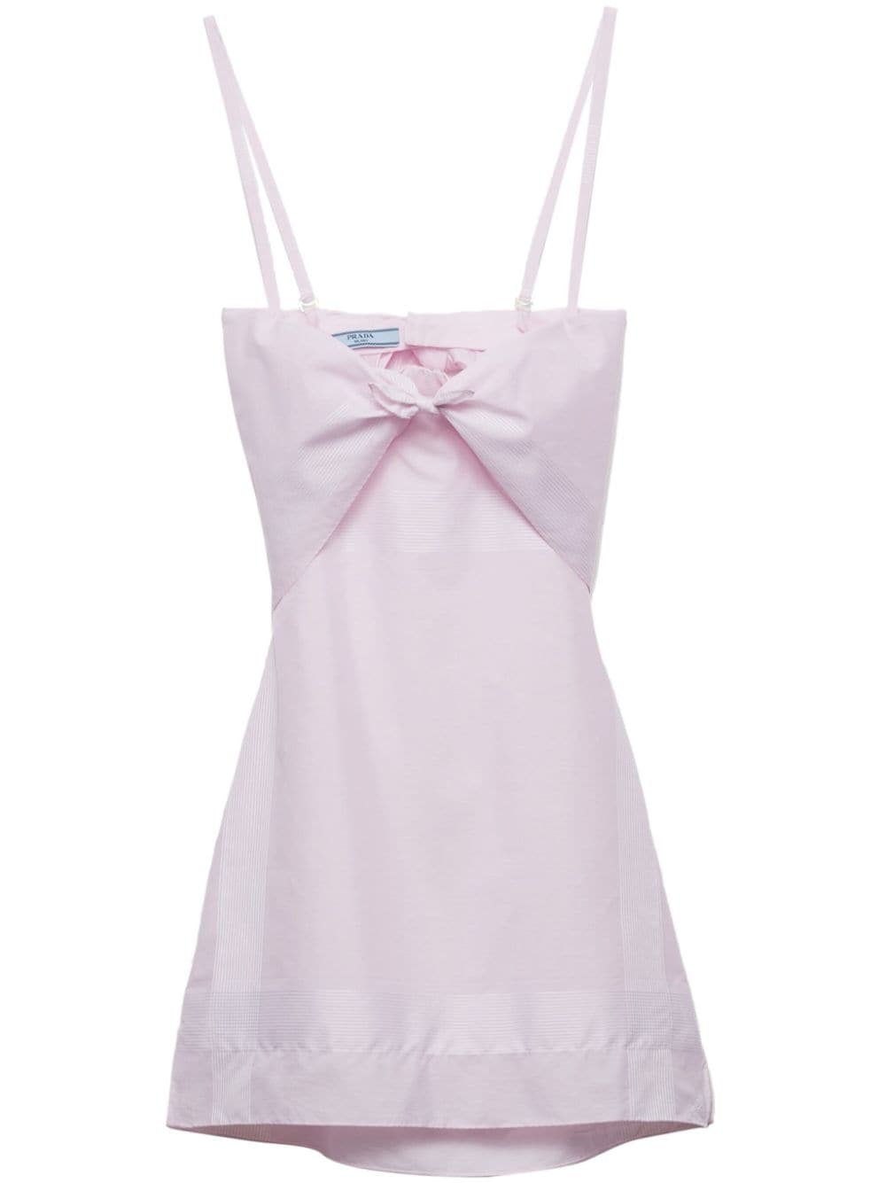 Prada Cotton Mini-dress In Pink