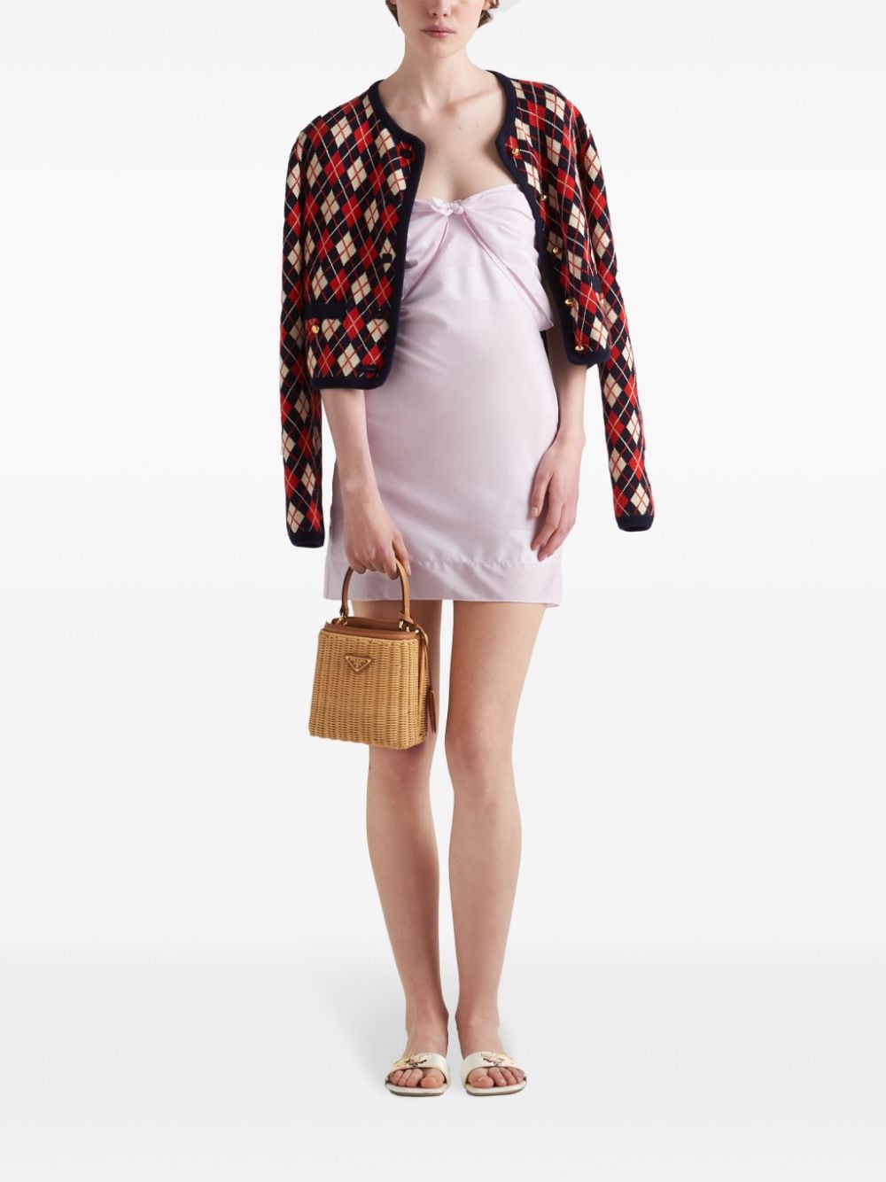 Prada cotton mini-dress - Roze