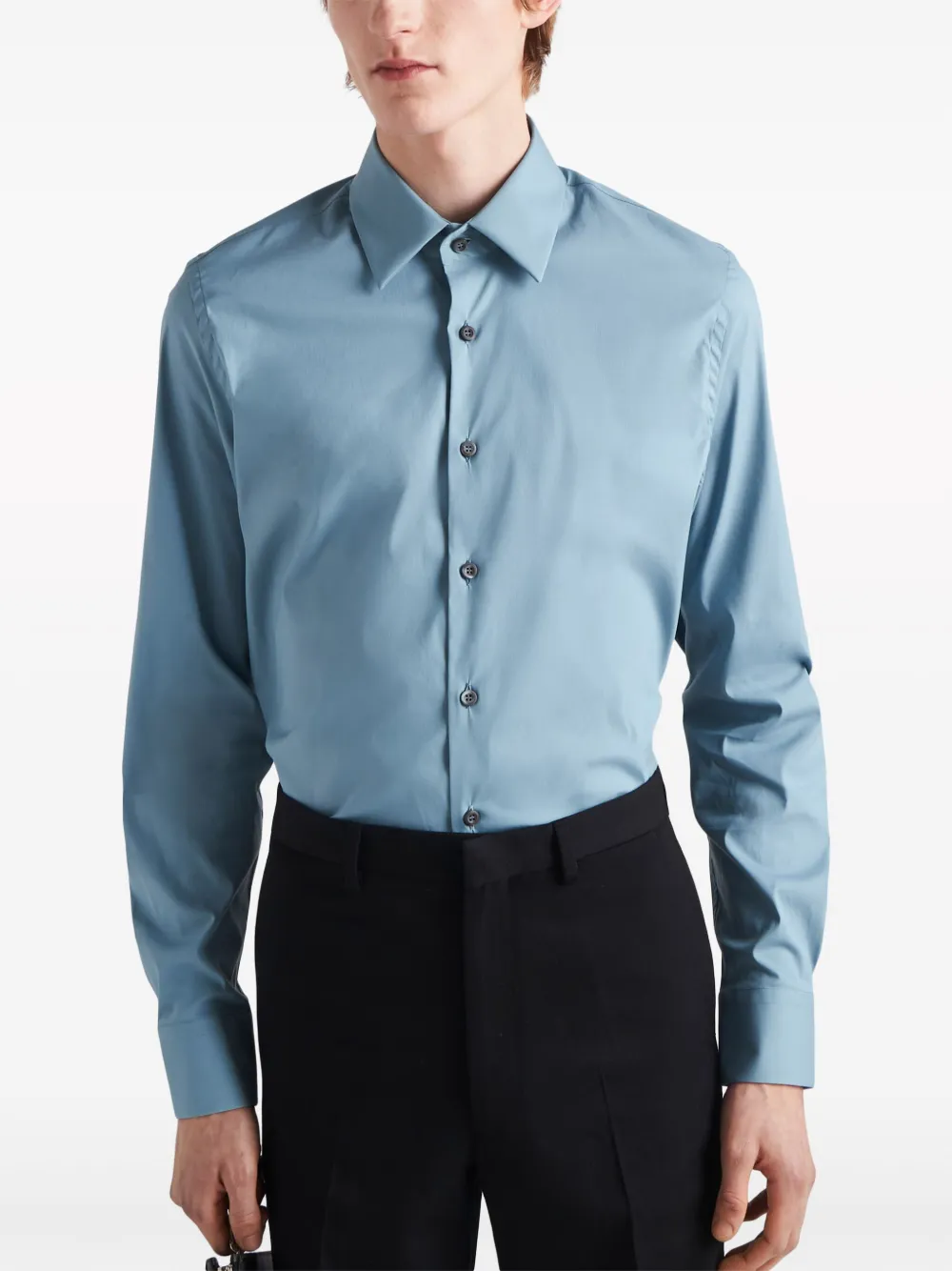 Prada Katoenen overhemd Blauw