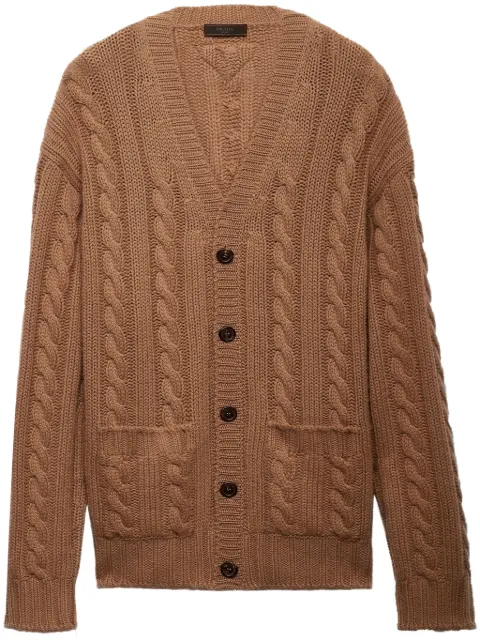 Prada V-neck cashmere cardigan