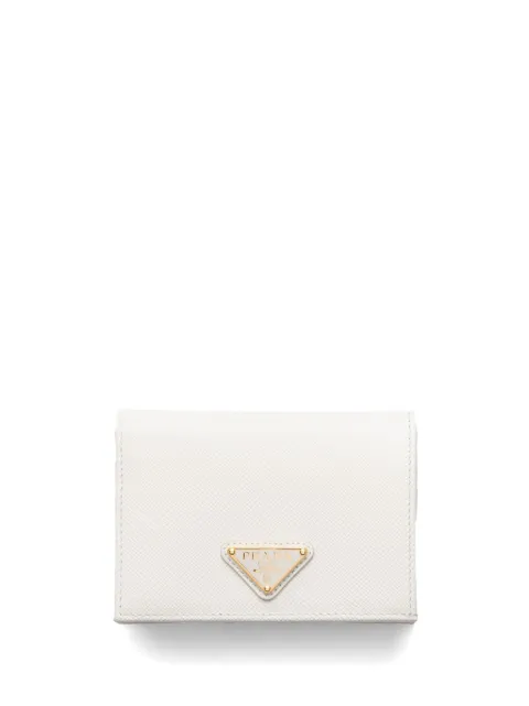 Prada triangle-logo leather wallet