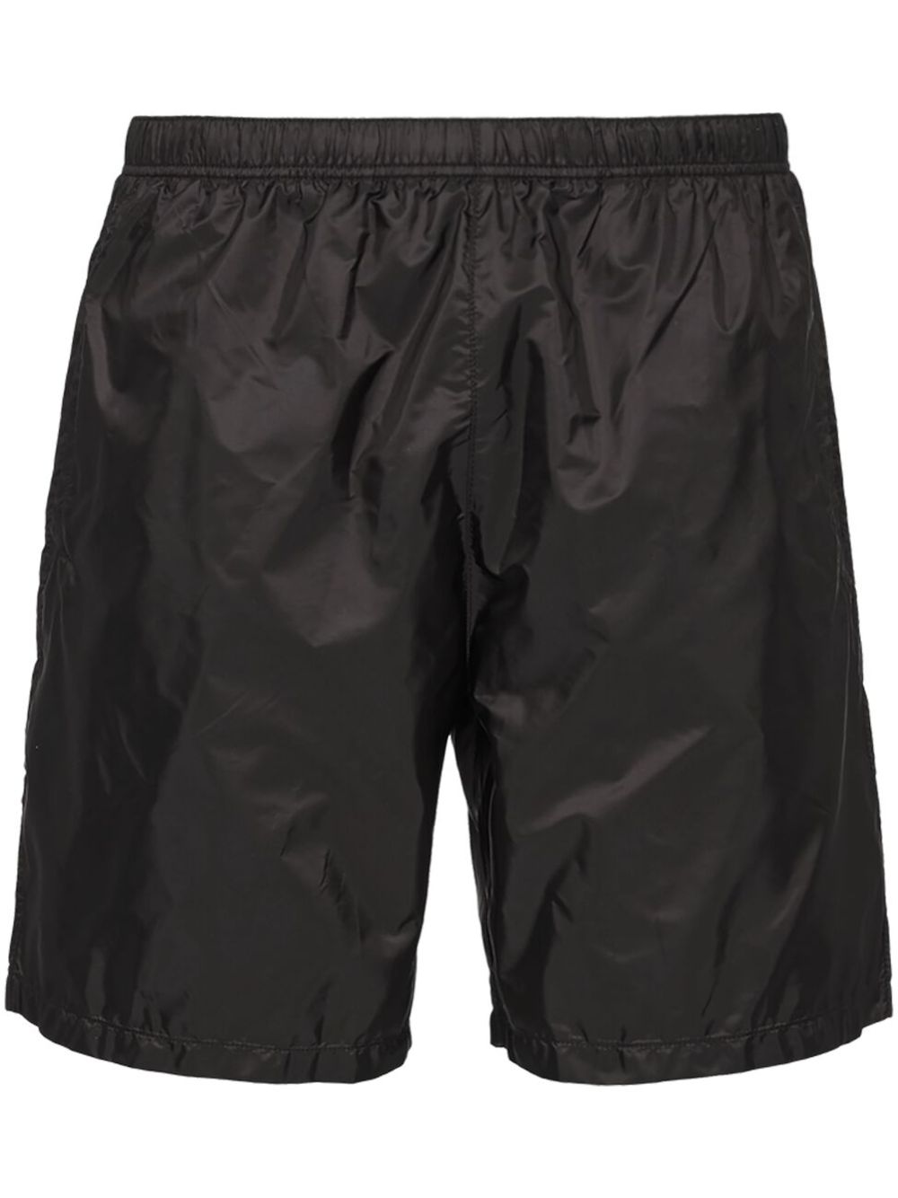 Shop Prada Re-nylon Swim Shorts In Black