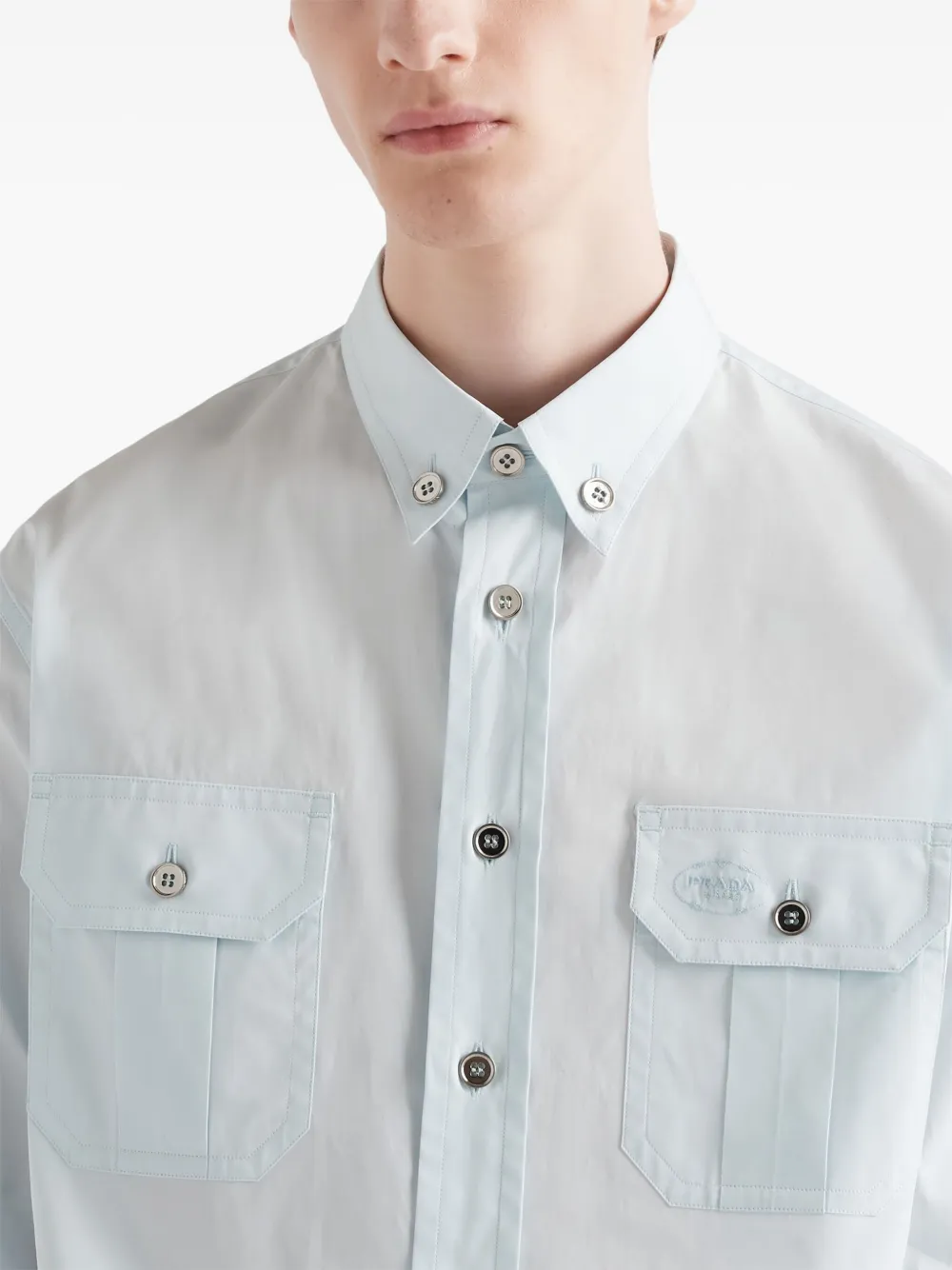 Prada Button-down overhemd Blauw
